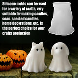 Halloween Animal Ghost Candle Mold, Cat Dog Resin Casting Ghost Silicone Molds for Halloween Aromatherapy Candle Soap Making Home Art Crafts Decor DIANA'S DREAM