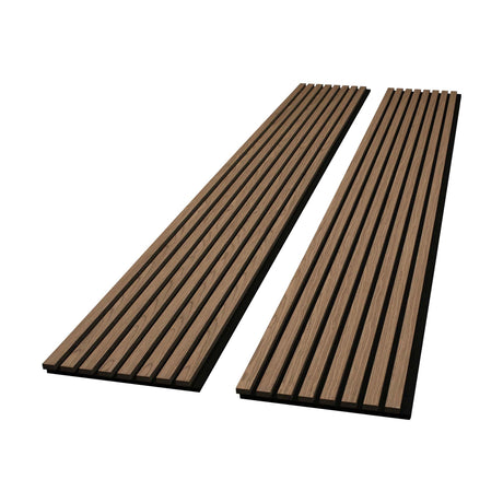 American Pro Decor 12.5" Wide x 94.5" Long x 0.82" Thick Acoustic Panel, Full Length - 2 Pack, Walnut American Pro Decor