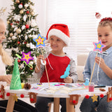 57 Pcs Star Princess Fairy Wands Kit Make Your Own Princess DIY Art Craft Magical Wand Include 18 Star Wooden Fairy 9 Gem Stickers 20 Ribbons 10 Markers Party Supply Chinco