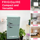 Frigidaire EFR840-MINT EFR840 Retro Mini Fridge with Freezer & Side Bottle Opener-Small 2 Door Refrigerator for Office Bar or College Dorm Room-3.2 Cu Ft – 19”"D x 20.5"W x 33.5"H (Mint) Frigidaire