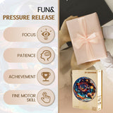 Wooden Puzzle for Adults-3D Visual Effect UniverseUnique Shape Advanced Wooden Jigsaw Puzzle for Adults and Kids,Best Gift,Wood Puzzles,Challenge Wooden Jigsaw Puzzle (Universe, Medium) Welsky