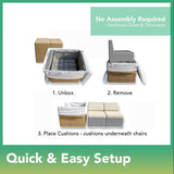 Fully Assembled Sunbrella Taupe Sectional 11 Piece Ohana Outdoor Patio Furniture Black Wicker Conversation Set with 42-inch Propane Gas Fire Table Ohana Depot