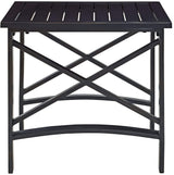 Crosley Furniture Kaplan Weather Resistant Metal Outdoor Side Table for Patio, Deck, Porch, Oiled Bronze Crosley Furniture