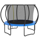 VEVOR 10FT Trampoline with Enclosure Net, Ladder, and Curved Pole, Heavy Duty with Jumping Mat and Spring Cover Padding, Outdoor Recreational Trampoline for Kids and Adults VEVOR