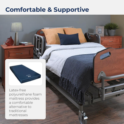 Drive Medical FoamQuick'n Easy Comfort Mattress, Blue