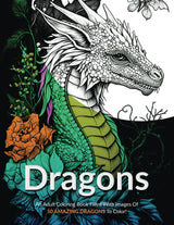 Dragons!: An Adult Coloring Book Filled With Images Of 50 Amazing Dragons To Color! WoodArtSupply