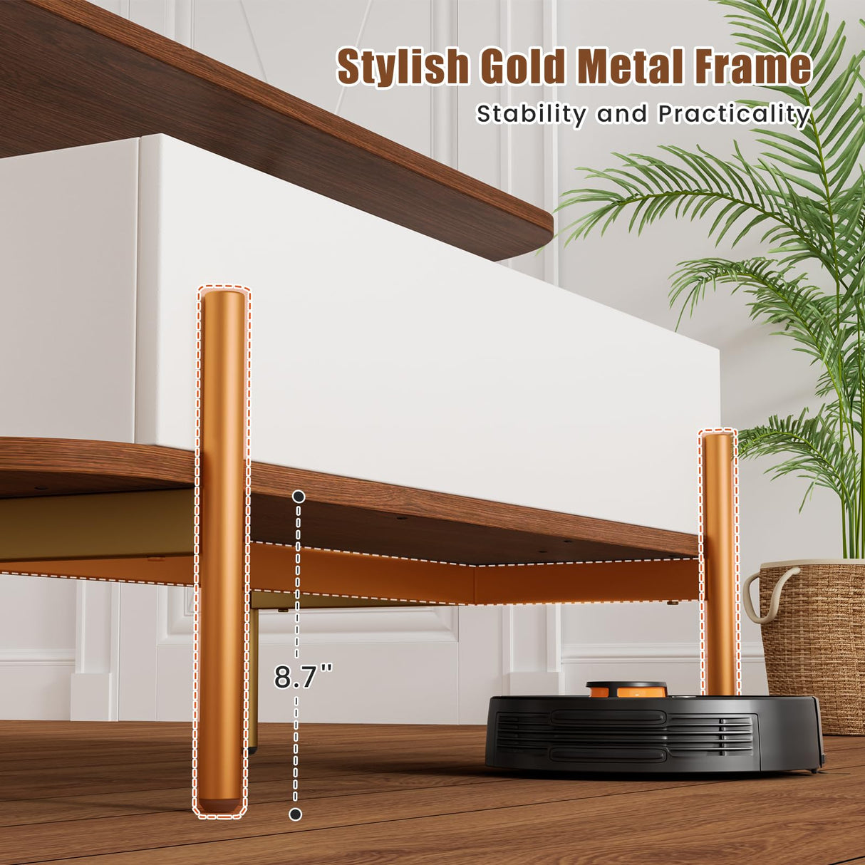 ALLSTAND 48" Oval Lift Top Coffee Table with Storage Metal Legs & Large Hidden Compartment, Coffee Table with Lifting Top with Open Shelf, Lift Coffee Table with Wooden Lift Tabletop for Living Room ALLSTAND