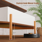 ALLSTAND 48" Oval Lift Top Coffee Table with Storage Metal Legs & Large Hidden Compartment, Coffee Table with Lifting Top with Open Shelf, Lift Coffee Table with Wooden Lift Tabletop for Living Room ALLSTAND