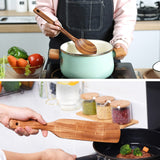 Spurtle Set,Wooden Spurtle Set of 9,Wooden Spoons for Cooking, Natural Teak Wooden Utensils for Cooking, Stirring, Mixing, Serving,Spurtles Kitchen Tools As Seen On Tv Gudamaye