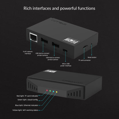 Creality WiFi Box 2.0, 2022 Upgraded Wireless Control Intelligent Assistant with Camera & 8G TF Card, Cloud Slice/Print/Real-Time Monitor/Time-Lapse Photography, Fits for All Creality 3D Prin - WoodArtSupply