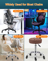 RidRed Office Chair Wheels - Replacement Rubber Wheels - Universal Fit 3 Inch Chair Casters, Heavy-Duty Chair Wheels, Noise Free, Fits 98% Chair, for All Floor (5) RidRed