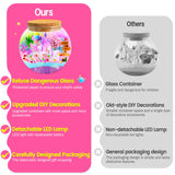 Mscawow Unicorn Terrarium Kit for Kids, DIY Light-Up Decorations Arts & Craft Kit - 4 5 6 7 8-12 Year Old Girl Birthday Gift Toys Mscawow
