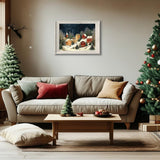 5D Diamond Art Kits for Adults Beginners,Winter Town DIY Full Round Drill Diamond Painting Kits, Paint by Diamonds Dots Gem Art Easy,Home Wall Decor 12X16 Inch Acelii