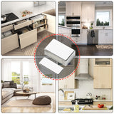 Jiayi Adhesive Magnetic Cabinet Door Catches 4 Pack Cabinet Door Magnet White Magnet Catch Cupboard Magnetic Catches Stainless Steel Kitchen Magnetic Latch for Drawer Wardrobe Closet Door Closing Jiayi