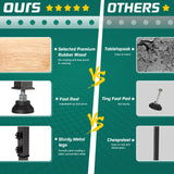 OLBRUS 48 "Adjustable Workbench, Heavy Duty 2000 LBS Load Capacity Hardwood Workbench Suitable for Workshop, Office, Garage, Home (Rubber Pad丨No Power Outlets 48"x24") OLBRUS