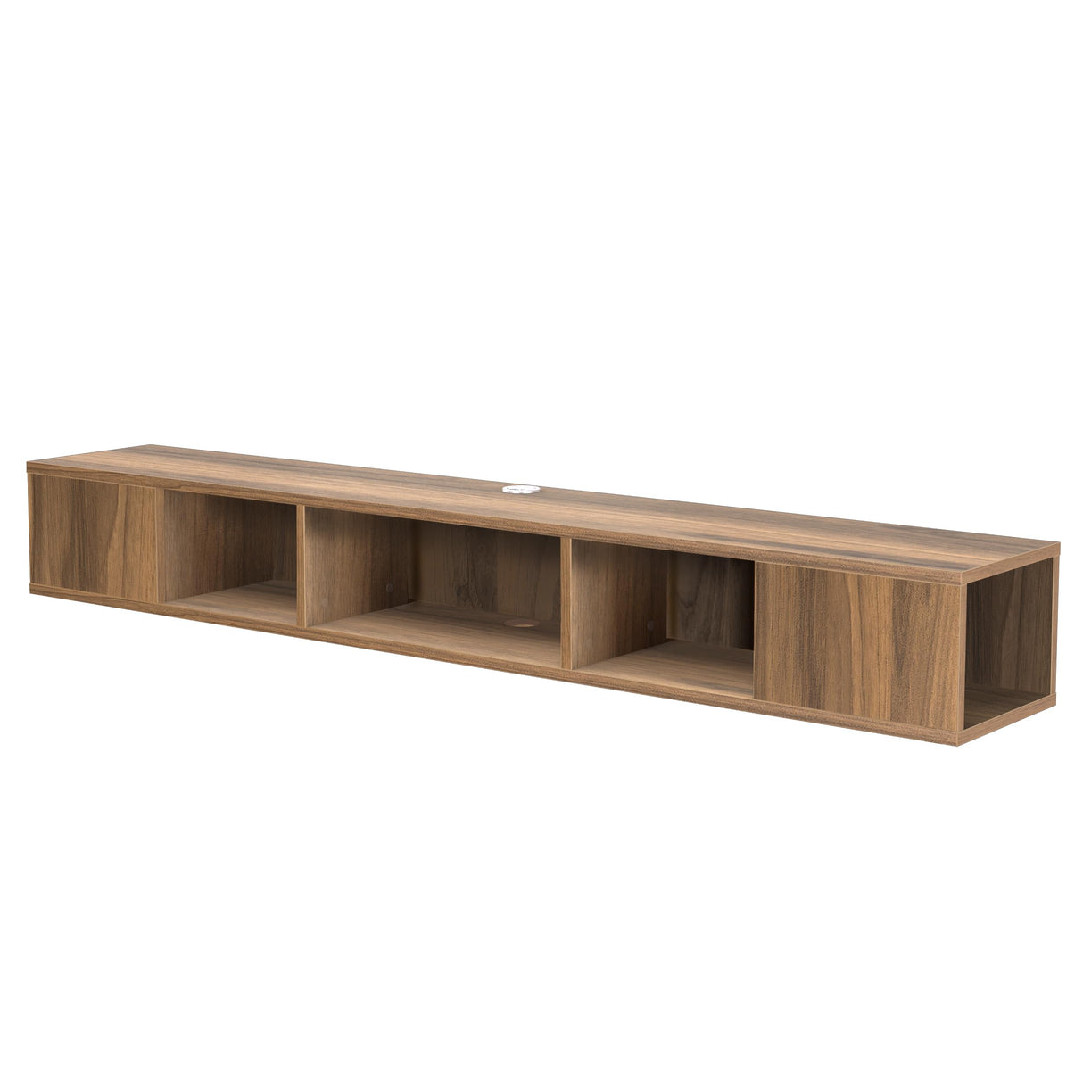 Atelier Mobili Modern Floating TV Stand Wall Mounted, Wall Mounted Entertainment Center, Modern TV Console, Walnut Color, TV Floating Shelf, ATELIER MOBILI THE LEADER OF THE INTERCHANGEABLE FURNITURE