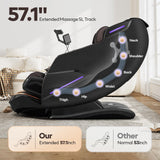 4D Massage Chairs Full Body,Zero Gravity SL-Track Shiatsu Massage Chair Recliner,Core Heating,20 Massage Techniques,Deep Yoga Stretch,Foot Rollers, Ai Voice,Touch Screen,Wireless Charging armali