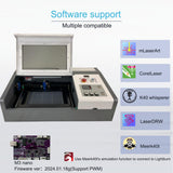 ANKZONE 40w Laser Engraver (8" X 12"),Cutting Wood,Acrylic,Decor& More. Desktop CO2 Laser Engraver & Cutter for Beginners with DIY Design,Air-Assisted, Honeycomb Panel ANKZONE