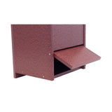 AmishToyBox.com Wood Duck House, Post-Mount Nesting Box for Wood Ducks, Made with Poly Lumber (Light Gray/Cherry Wood) AmishToyBox.com