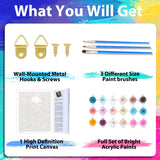 xcemhil Halloween Paint by Numbers Kit for Adults, Book Painting by Numbers, Adult Paint by Number Kits Suitable for Gifts and Interior Decor 16x20 Inch xcemhil