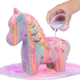 LAOESE Unicorns Paint Pouring Art Kit - DIY Craft for Kids Age 6-12, Arts and Crafts Kit for Girls & Boys, Toys Girls Boy Birthday Gift Ages 4 5 6 7 8 9 10 11 12+ LAOESE