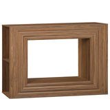 HOOBRO Farmhouse Console Table, 43.3 Inches Entryway Table, Sofa Table, Behind Couch Table with Side Storage Shelving, Hallway Accent Table for Entrance, Living Room, Bedroom, Foyer, Walnut WL87XG01 HOOBRO