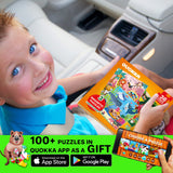 QUOKKA Magnetic Puzzles for Kids 4-6 - 36 Pieces Sudoku Puzzles Games for Kids Ages 3-5 - Animal Car Activities Toy for Boys and Girls 2-4 yo - Learning Magnet for Road Trip QUOKKA