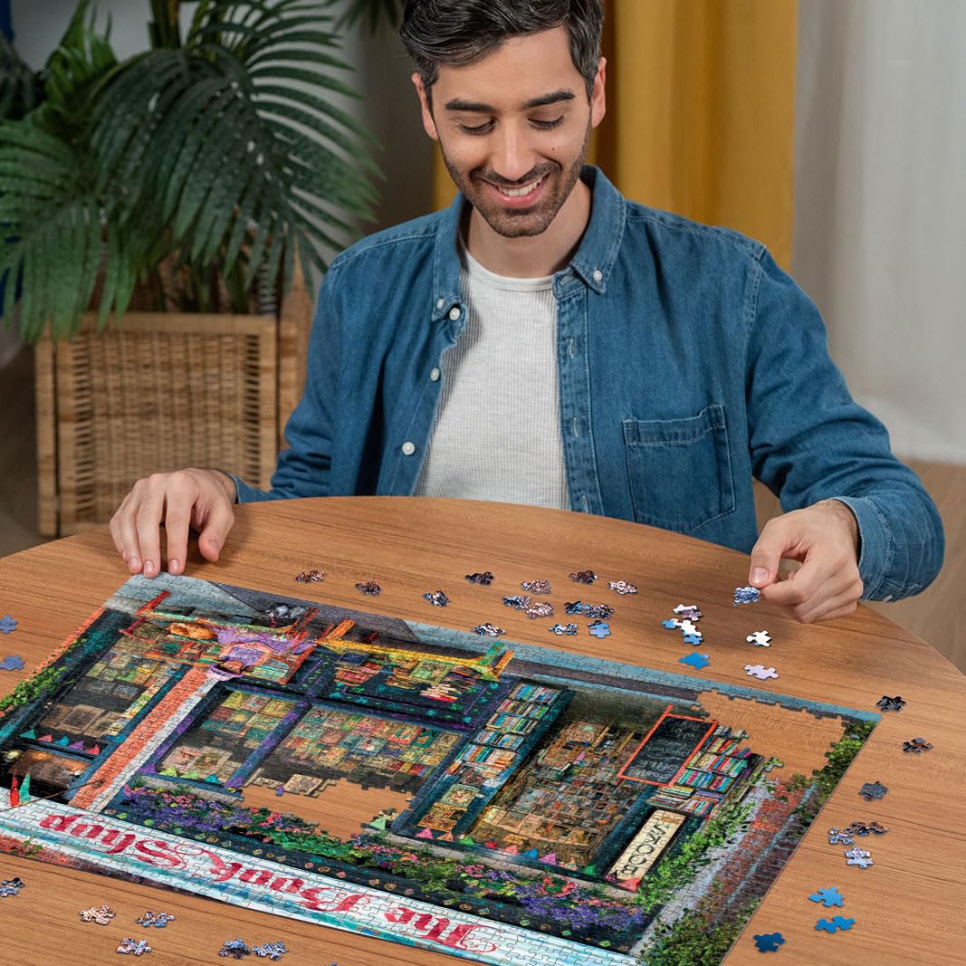 Ravensburger The Bookshop 1000 Piece Jigsaw Puzzle for Adults - 12000670 - Handcrafted Tooling, Made in Germany, Every Piece Fits Together Perfectly Ravensburger