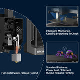 Anycubic Kobra 3 V2 3D Printer Only, New Upgrade AI Cameras Improved Auto-Leveling Max 600mm/s Print Speed Details Better, Multicolor 3D Printing Need with Additional ACE Pro 10.0'' x 10.0'' x 10.2'' ANYCUBIC