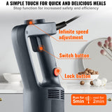 VEVOR Commercial Immersion Blender, 500 Watt 20Inch Heavy Duty Hand Mixer, Variable Speed Mixer with 304 Stainless Steel Blade, Multi-Purpose Portable Mixer for Soup, Smoothie, Puree, Baby Food VEVOR