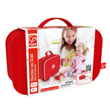 Award Winning Hape Doctor on Call Wooden Toddler Role Play and Accessory Set Red, L: 7.5, W: 3.1, H: 6.3 inch Hape