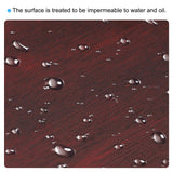 PATIKIL 16"x12" Wooden Paint Palette, 2Pcs Wood Painting Palette Color Mixing Oval Paint Tray Palette with Thumb Hole for Oil Watercolor Artist, Dark Brown PATIKIL