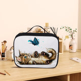 6pcs Sublimation Blanks Makeup Bag,Sublimation Blanks Cosmetic Bag Makeup Bag Bulk Travel Toiletry Bag With Zipper Pouch Insulated Lunch Bag Heat Transfer Removable Sublimation Bags for DIY Craft KKSUBCA