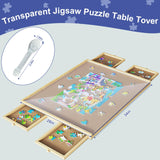 2 Roll Puzzle Board Cover Mat 34x26 Inch with 12 PCS Locking Buckles for 1500 Piece Jigsaw Puzzle Table Puzzle Table Replace Cover (Cover Mat Only) BOUTICOL