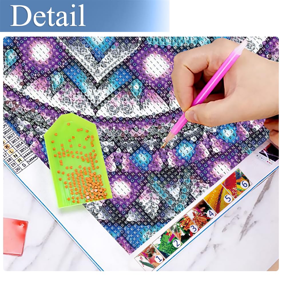 JFYHAB Mandala Diamond Painting Kits for Adults,5D Rhinestone Diamond Art Kits for Adults Kids Beginner,DIY Flowers Round Full Drill Diamond Painting Kit Arts Craft for Home Wall Decor 12X16inch JFYHAB