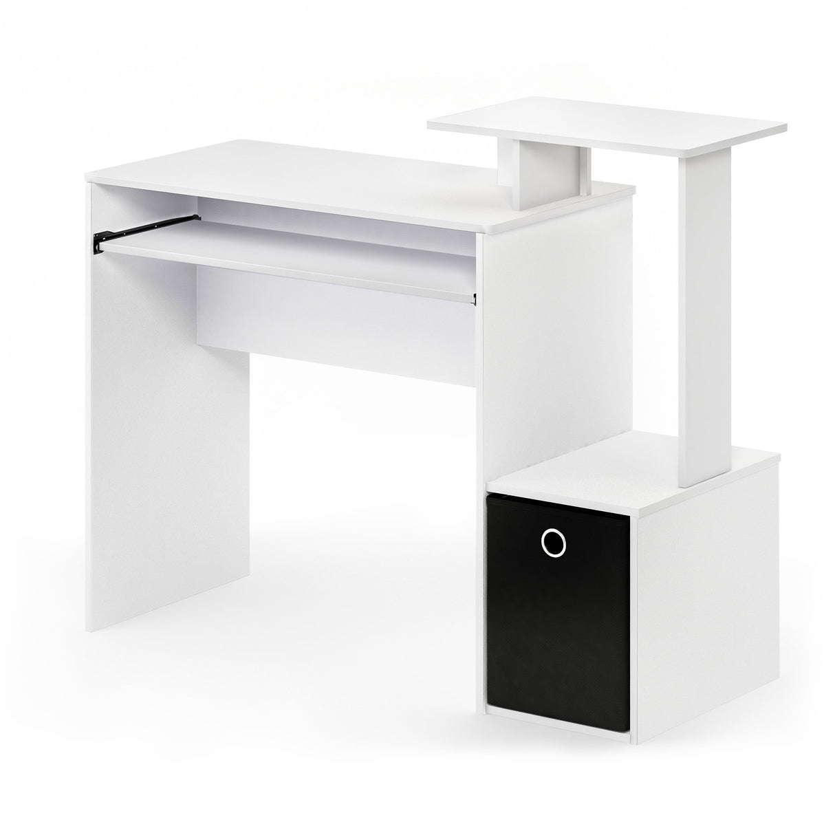 Furinno Econ Multipurpose Home Office Computer Writing Desk, White/Black Furinno