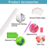 Reofrey DIY Diamond Art Kits for Adults Fish, Animal Full Drill Round Rhinestone Diamond Painting Kits, Cross Stitch Embroidery Canvas for Crafts Home Wall Decor 30x40cm Reofrey