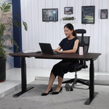 ApexDesk K Series 71" Height Adjustable Standing Desk with Memory Controller, Walnut ApexDesk