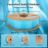 3DHoJor Transparent Multi Rainbow Color Gradient Change PLA 1.75mm 1KG 3D Printing Filament Crystal Rainbow PLA Clear PLA Filament with Cardboard Spool-Glacier 3DHoJor