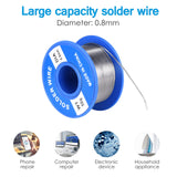 Soldering Iron Kit, Adjustable Temperature 13-in-1 60W Soldering Tool, Solder Kit Electronics with ON/Off Switch, 5 Soldering Tips, Solder Sucker, Stand, Tweezers, Solder Wire, Wire Cutter, Carry Bag KLARYTYMA