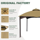 JANCANOPY 10X12 Replacement Gazebo Cover for Lowe's Gazebo Model #GF-12S004B-1,GF-12S004BTO (Beige) JANCANOPY