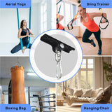 KSWLOR Heavy Bag Hanger - Heavy Duty Punching Bag Mount Hanger Bracket,360° Rotation Wall Ceiling Mount Wood Beam Hook for Boxing Muay Thai Training,Aerial Yoga Swing & Hammock KSWLOR