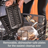 All-Clad Stainless Steel Waffle Maker 4 Section, Thick Belgium Waffle Makers, Upright Storage 1600 Watts, Nonstick, 6 Browning Levels, Dishwasher Safe All-Clad