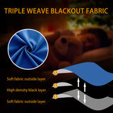 KOUFALL Loft Bed Curtains for Junior Boy Royal Blue TV Reflection Gaming Room Short Small Blackout Blinds Shades Bunk Bed Curtains for Boys Room Decor Width 34 X 30 Inch Length KOUFALL