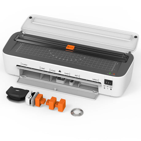 OidoZac Laminator Machine, 11 in 1 Laminating Never Jam Technology with 36 Laminating Sheets, 9 Inch Thermal Laminator A4 Laminating Machine Hot & Cold with Paper Trimmer for Home Office School OidoZac