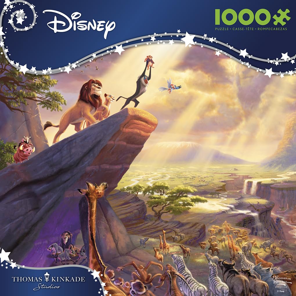 Ceaco - Thomas Kinkade - Disney - The Lion King - 1000 Piece Jigsaw Puzzle Ceaco