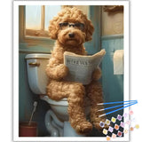 Reivworl Dog Paint by Numbers Kit for Adults, Dog Paint by Number Adult, Painting by Numbers for Gifts and Home Interior Decor 16x20 Inch Reivworl