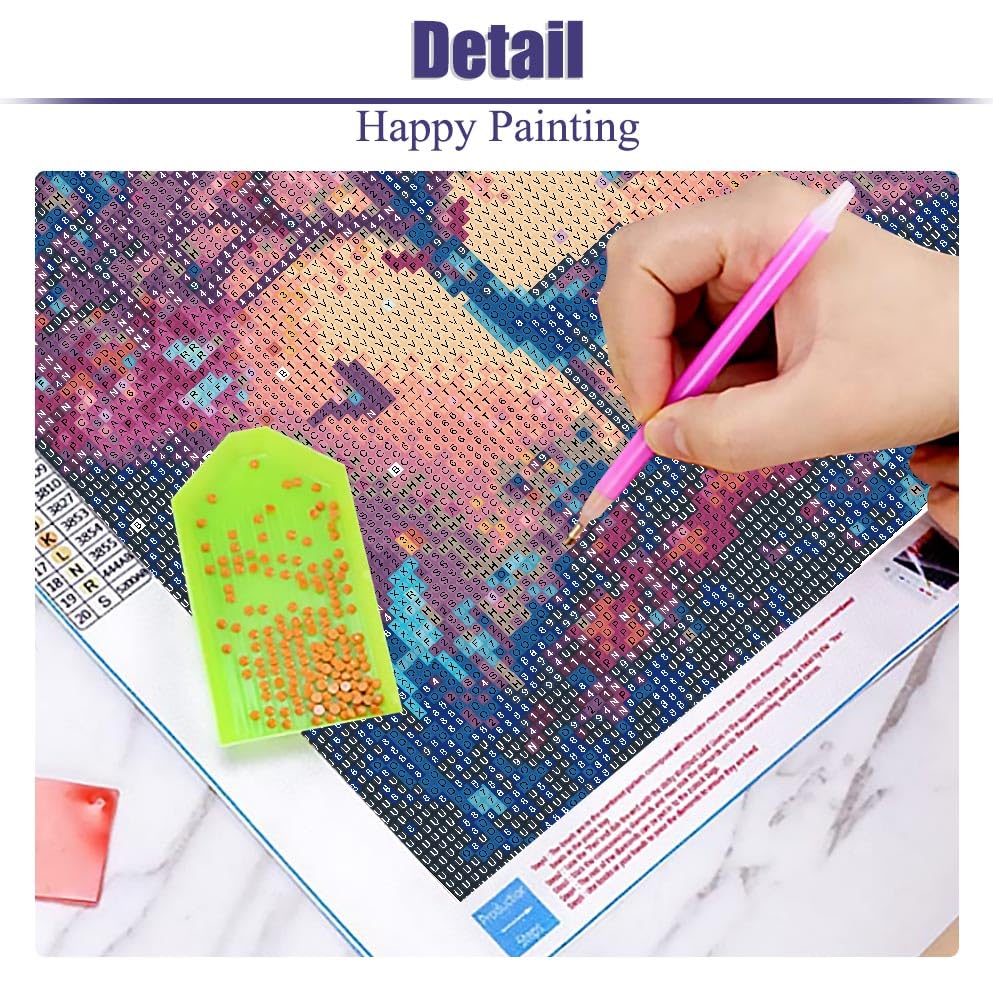 OXYSURE 12 Pack Diamond Painting Kits for Adults,Animal Cat Diamond Painting Set for Gift Home Wall Decor - 5D DIY Craft Kit with Diamonds OXYSURE