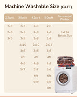 Area Rug 5x7 Rug Machine Washable Non-Slip Low Pile Print Pattern Western Rug for Living Room Bedroom Entryway Tribal Series -Yellowbrown/Cream BESTSWEETIE