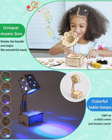 Poraxy STEM Kits for Kids Age 8-10-12, 6 in 1 Science Kits, Wooden 3D Puzzles, Toys for Ages 8-13, Building Projects Crafts Model Kits, Birthday Gifts for Boys Girls Ages 7 8 9 10 11 12 13 Years Old Poraxy